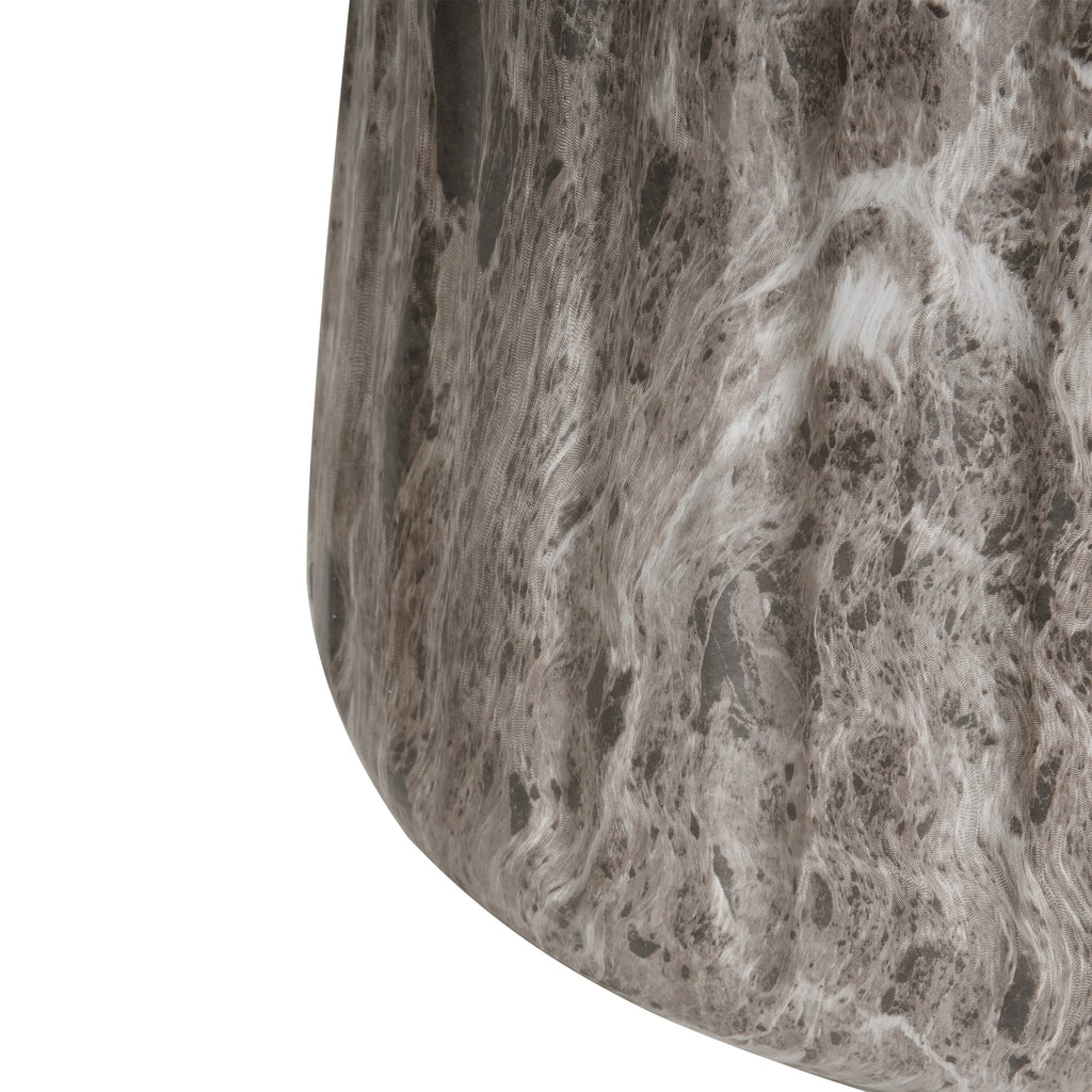 Outdoor Cleme Carved Side Table