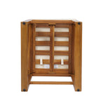 Seacliff Outdoor Acacia Wood Barstools, Set of 2
