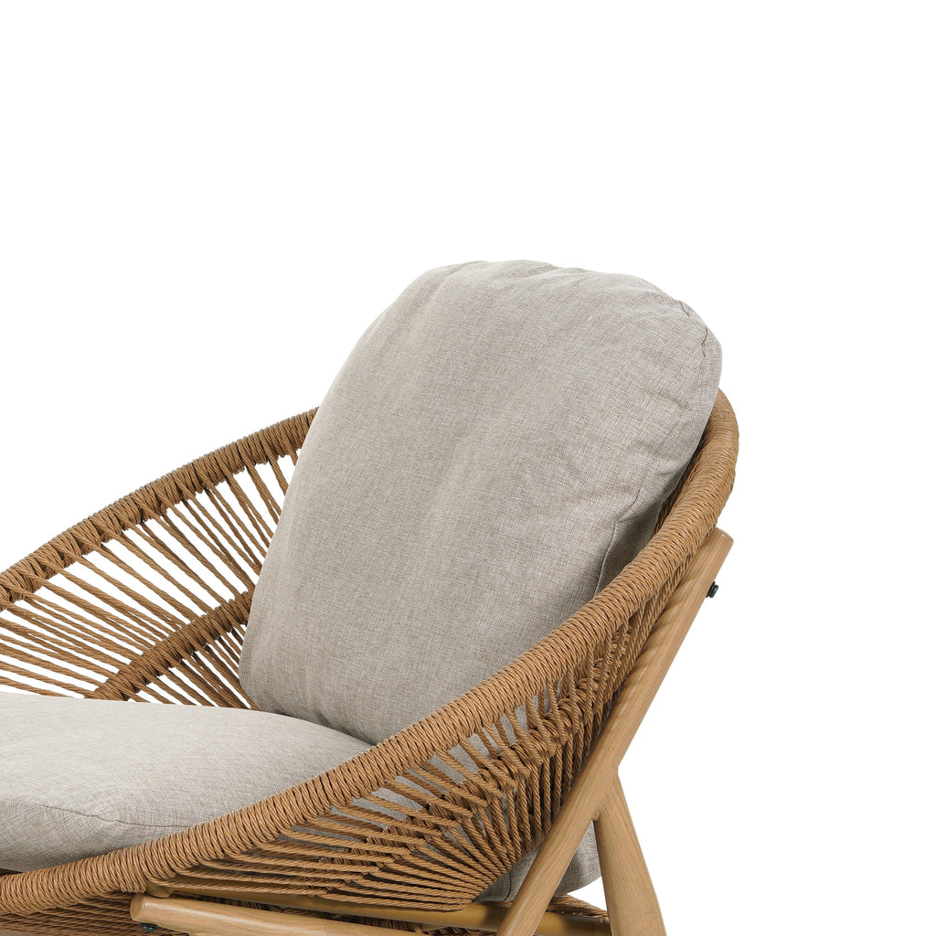Cyril Outdoor Wicker Papasan Style Lounge Chair