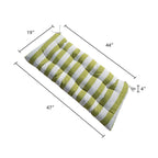 47" Tufted Outdoor Bench Cushion