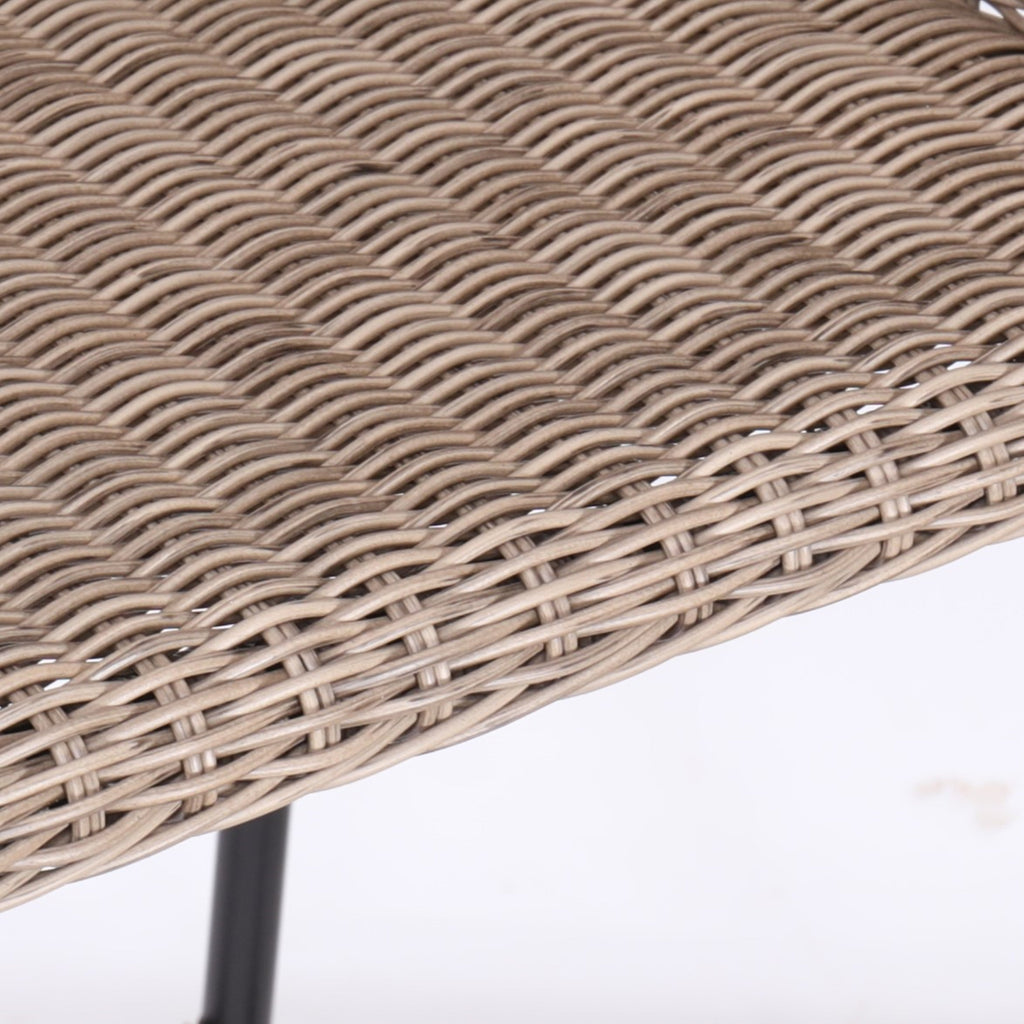 Ladd Outdoor Metal Wicker Barstool, Set of 2
