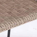 Ladd Outdoor Metal Wicker Barstool, Set of 2