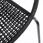Quilla Indoor Outdoor Stackable Rope Dining Chairs, Set of 2