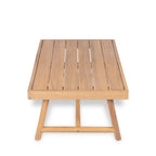 Indira Outdoor Acacia Wood Chat Set