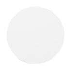 Symmetry White Outdoor Cylindrical End Table with Overlapping Circle Pattern