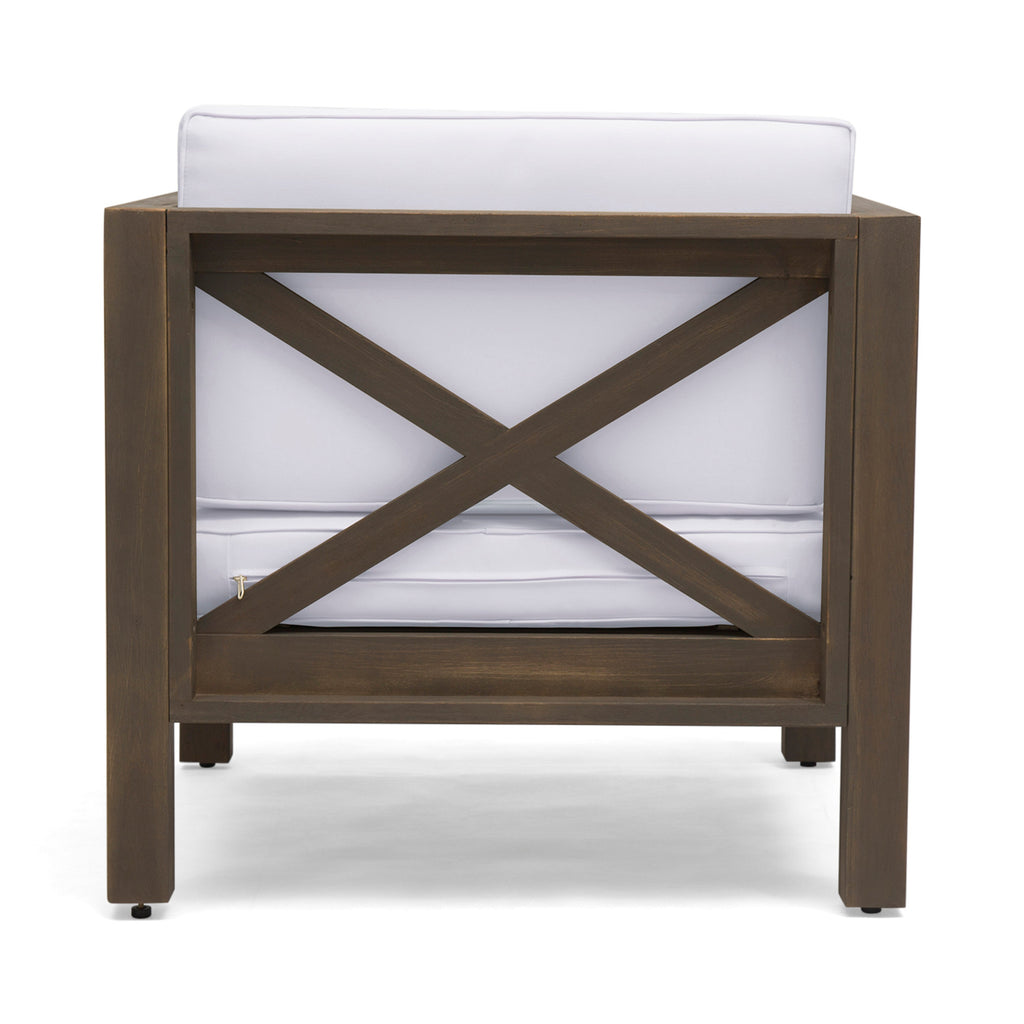 Brava Outdoor Club Chair with Water-Resistant Cushions