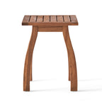 Selma Acacia Wood Outdoor Accent Side Table