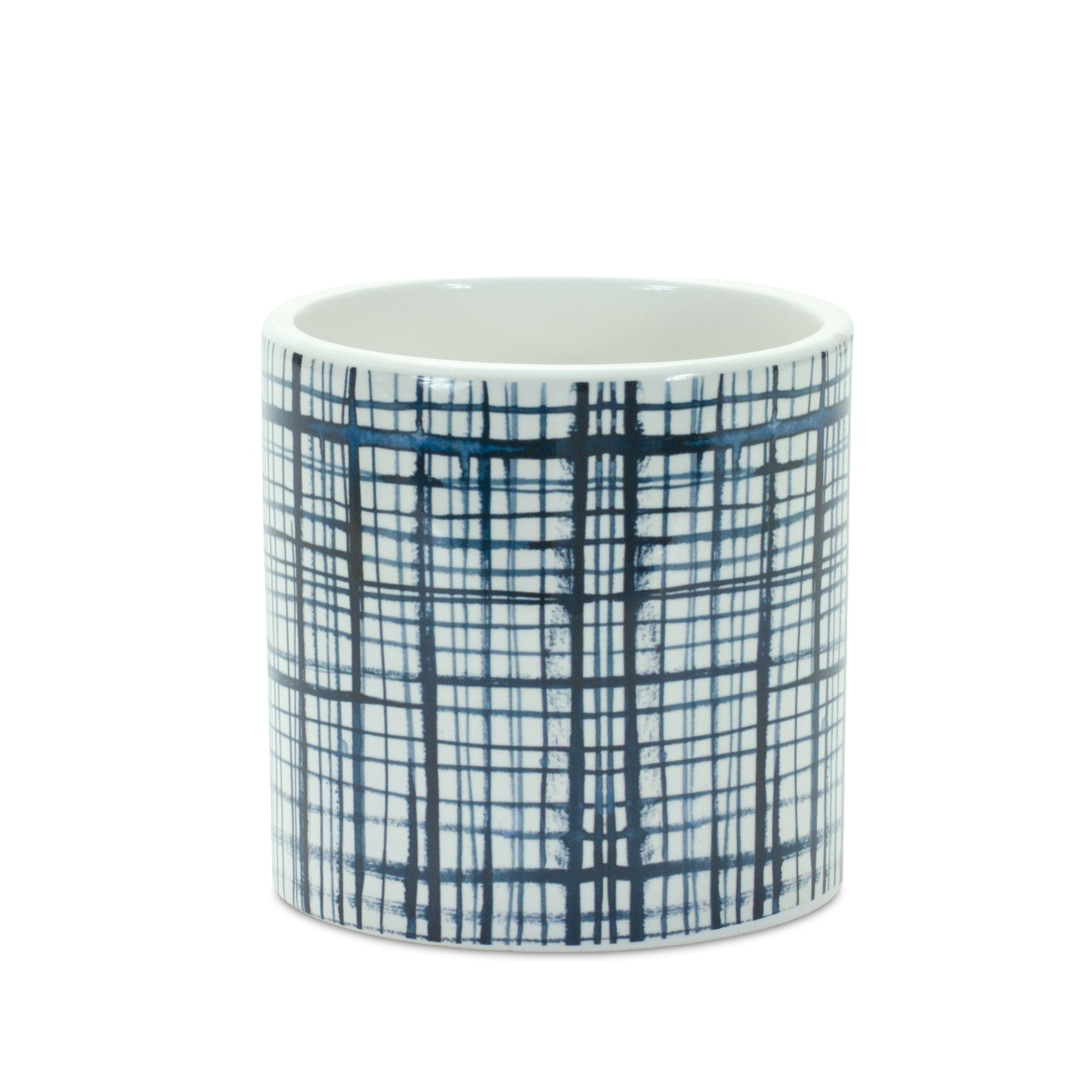 Criss Cross Pattern Planter, Set of 2