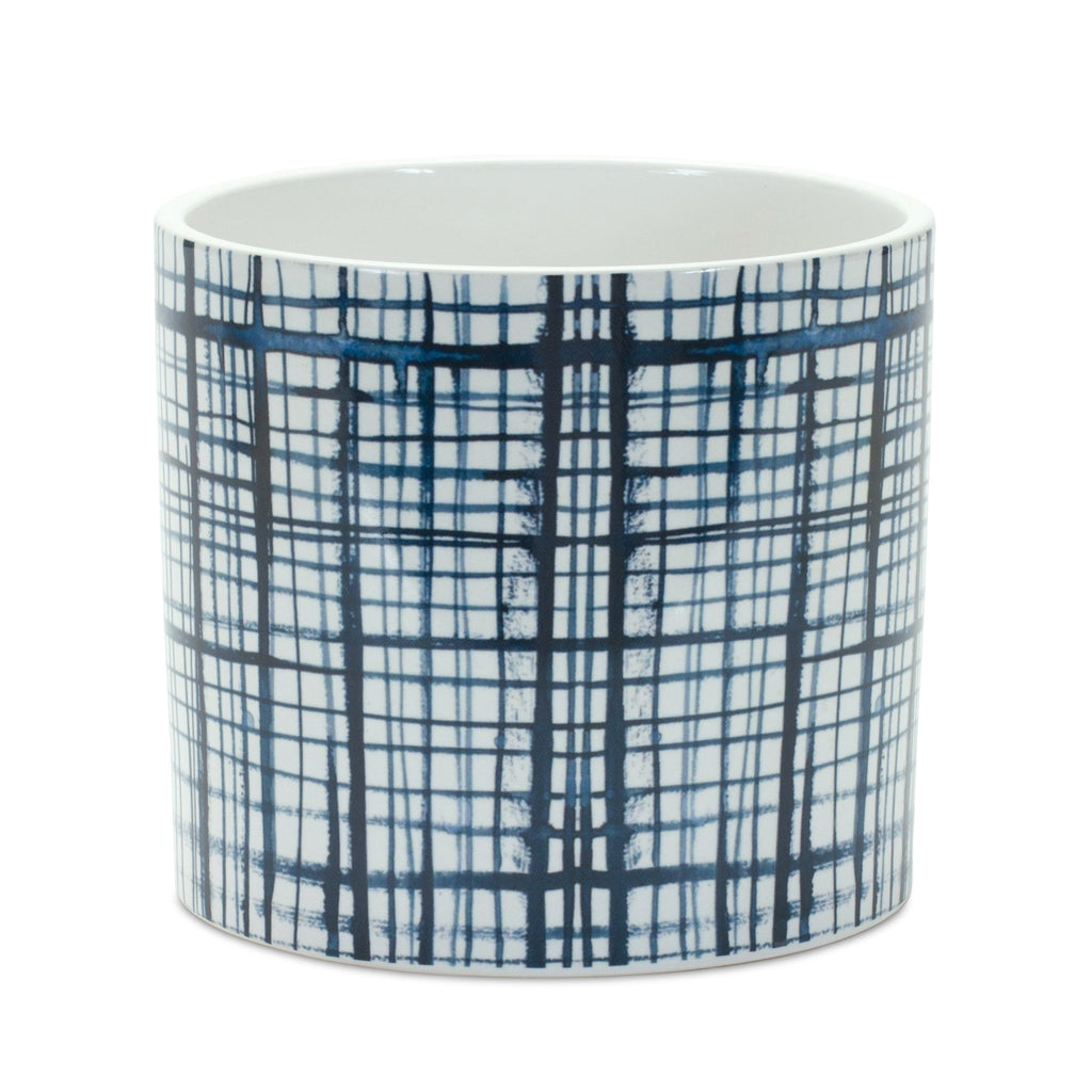 Criss Cross Pattern Planter, Set of 2