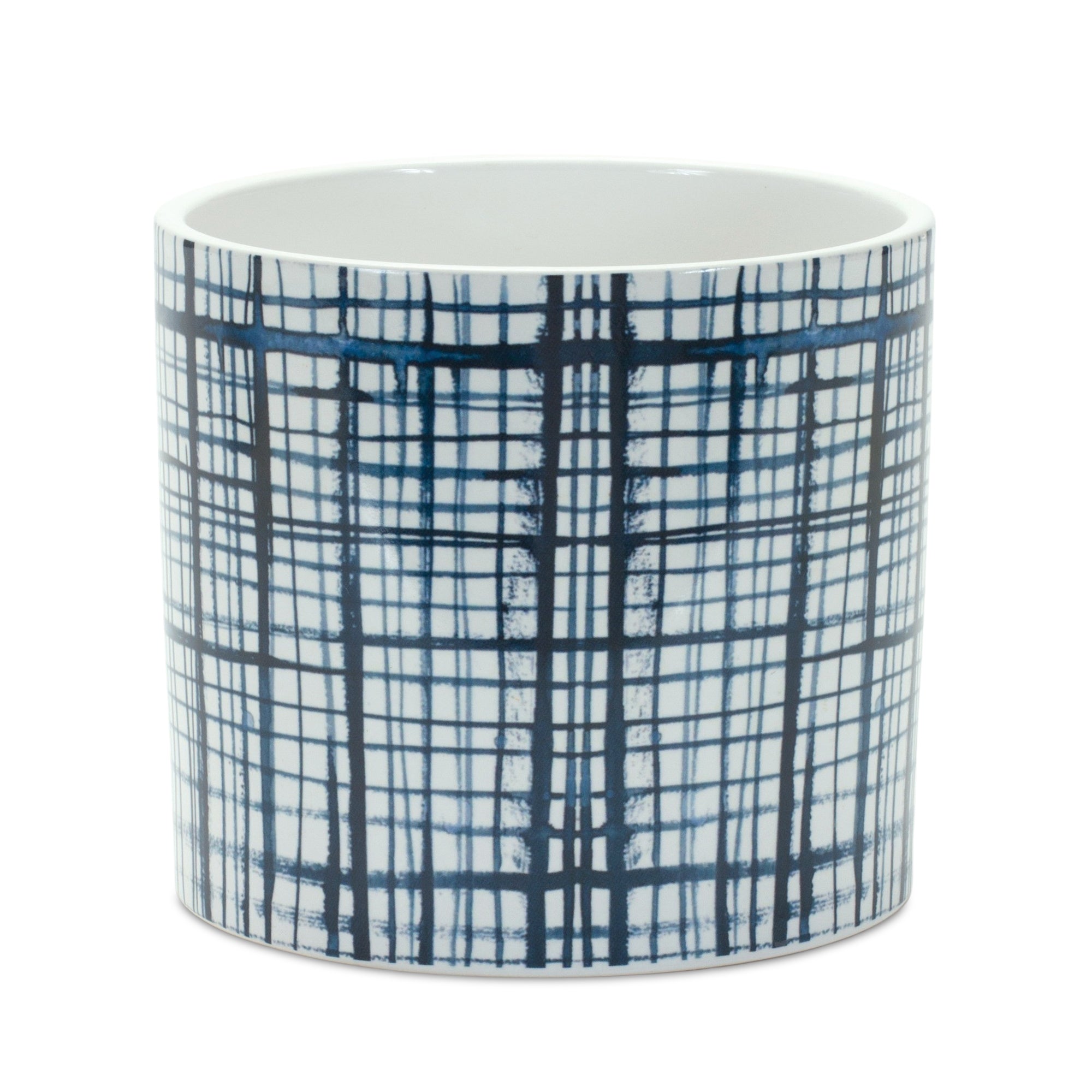 Criss Cross Pattern Planter, Set of 2