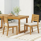 Armless Outdoor Dining Chairs, Set of 2