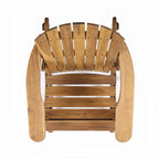 Echoes Outdoor Acacia Wood Adirondack Rocking Chair