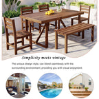 Acacia Wood Outdoor Dining Set