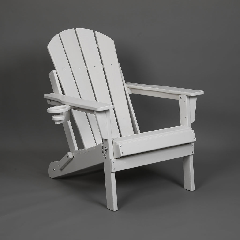 Composite Folding Adirondack Chair with Dual Cup Holder