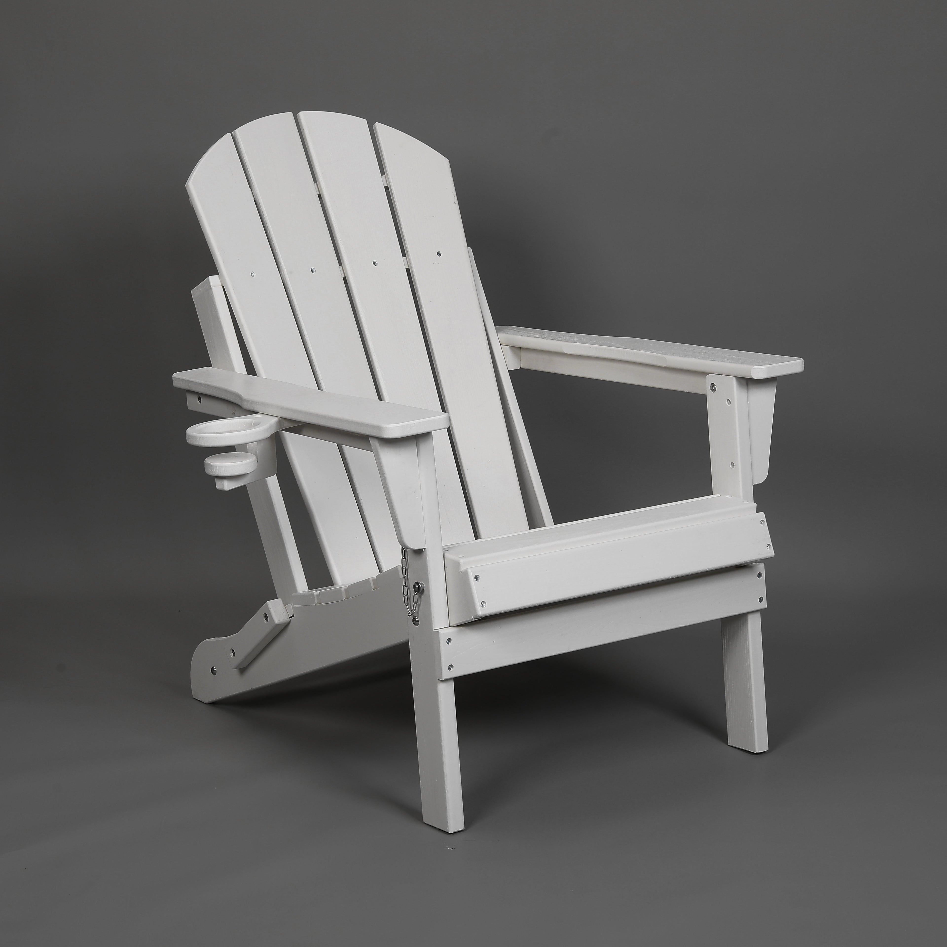 Composite Folding Adirondack Chair with Dual Cup Holder