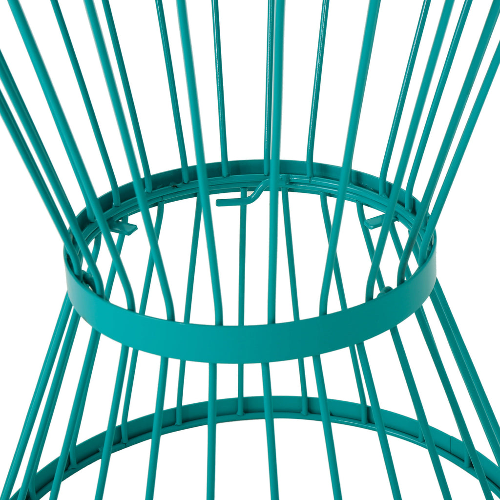 16" Outdoor Stainless Steel Colorpop Side Table