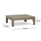 Brava Outdoor X-Back Corner Bench with Coffee Table