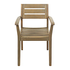Stamford Outdoor Acacia Wood Dining Chairs, Set of 2