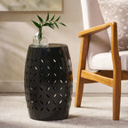 Lilac Outdoor Metal Cutout Accent Table