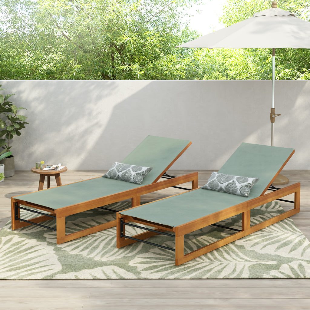 Mia Chaise Lounge, Set of 2