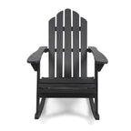 Echoes Outdoor Acacia Wood Adirondack Rocking Chair