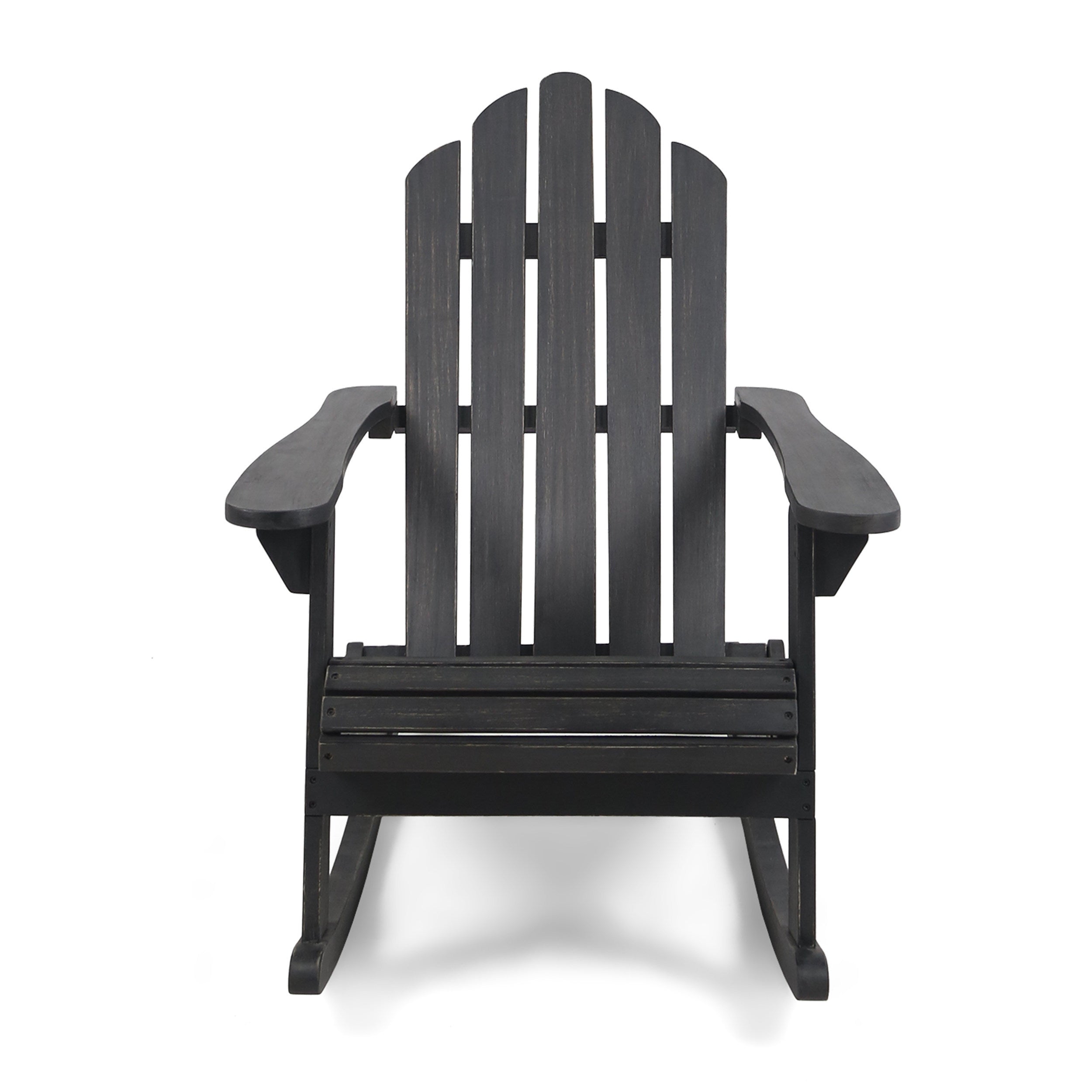 Echoes Outdoor Acacia Wood Adirondack Rocking Chair