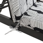 Tropical Indoor/Outdoor Chaise Lounge Chair Cushion with Ties, Set of 2