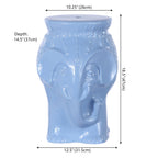 Orla Bohemian Elephant Ceramic Garden Stool