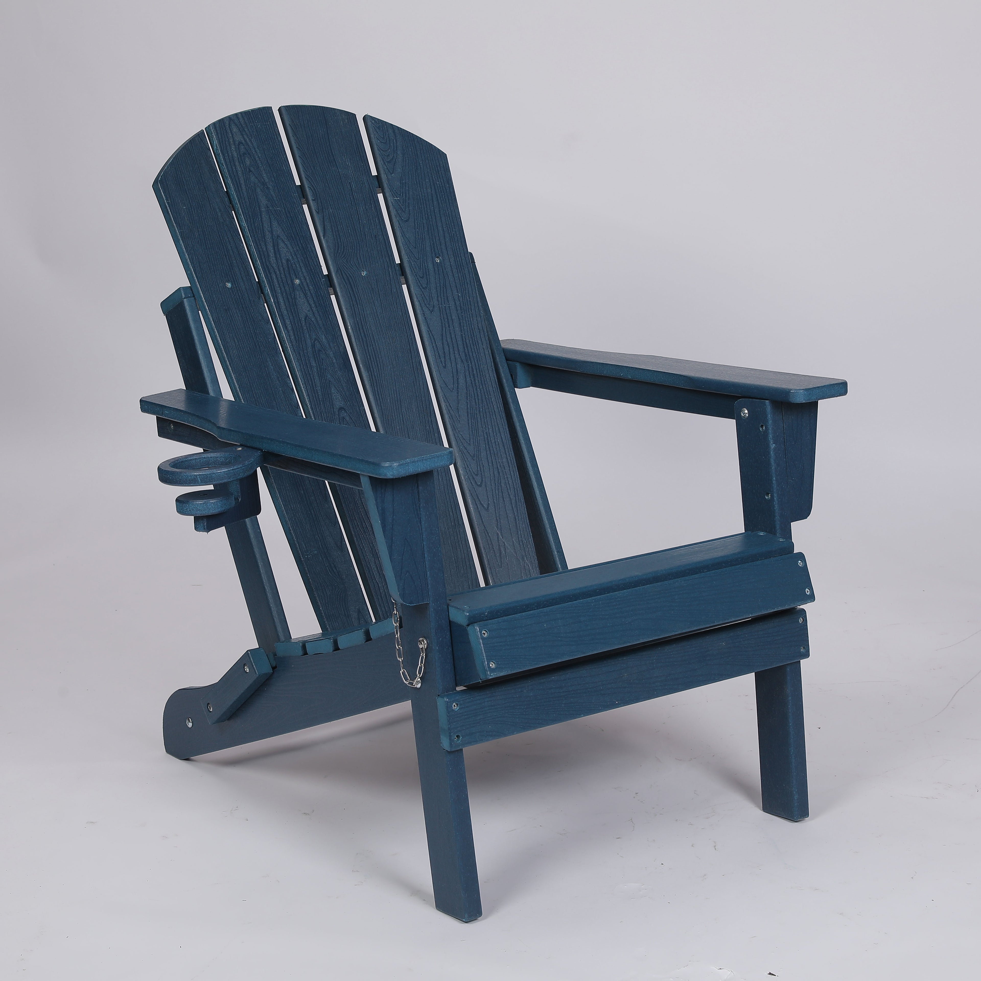 Composite Folding Adirondack Chair with Dual Cup Holder