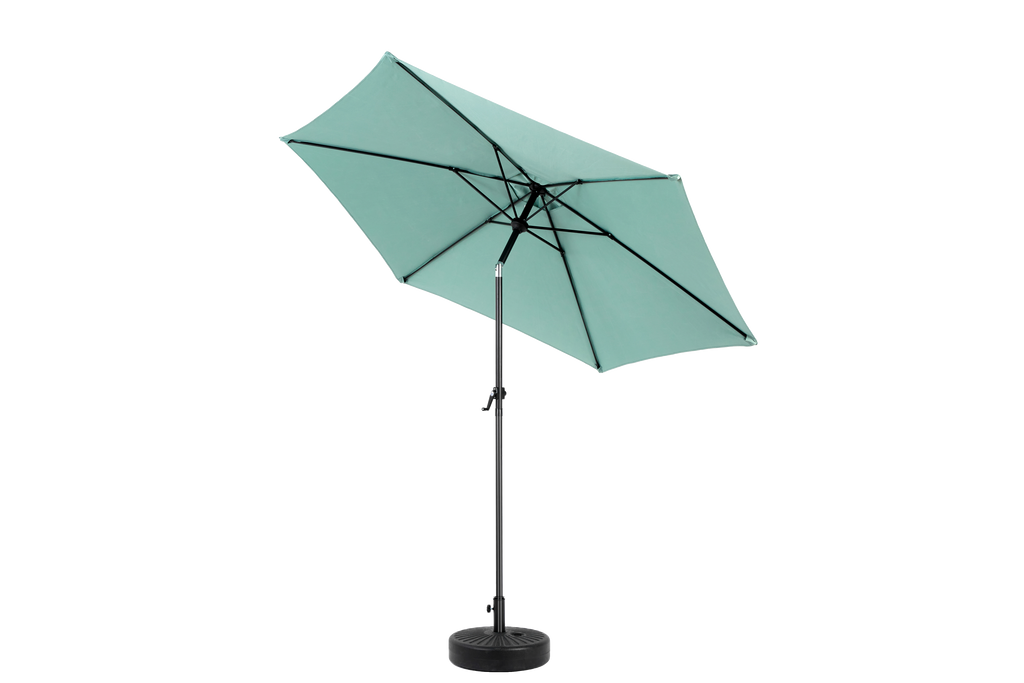 9' Outdoor Patio Umbrella Outdoor Table Umbrella with Push Button Tilt and Crank, Base Not Included