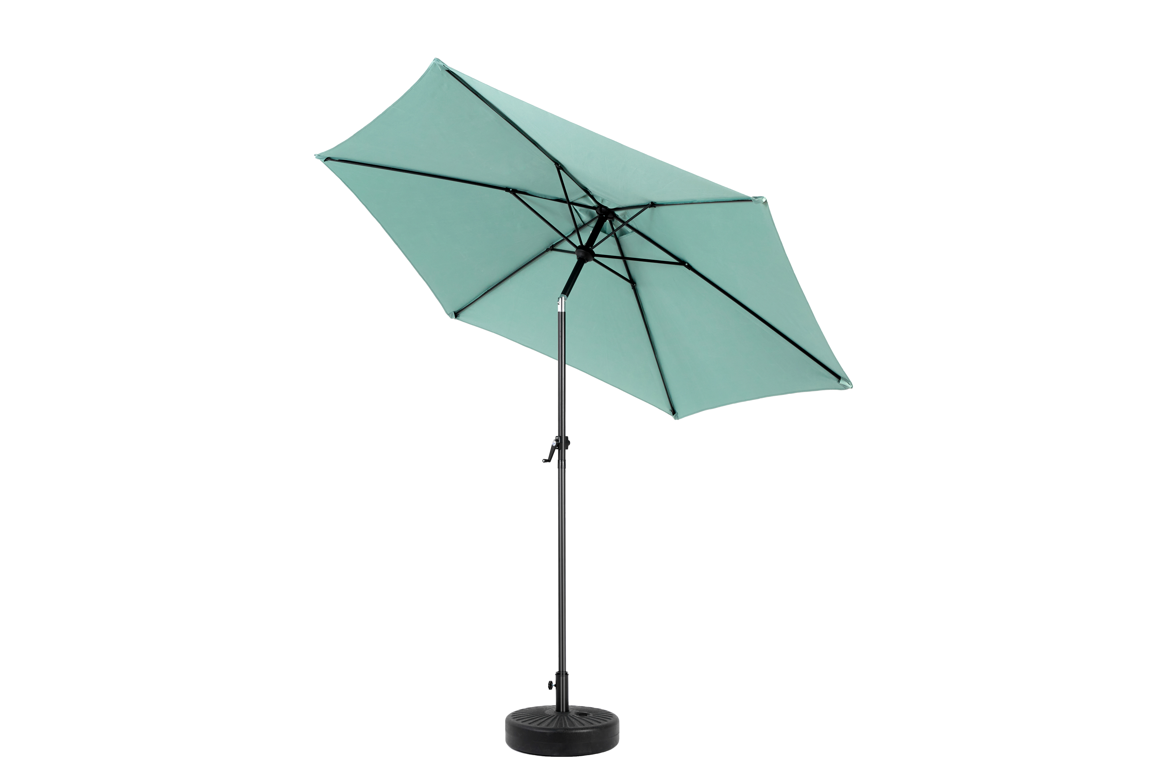 9' Outdoor Patio Umbrella Outdoor Table Umbrella with Push Button Tilt and Crank, Base Not Included