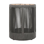Sundara Outdoor Coffee & Side Table Set with Woven Rope Design