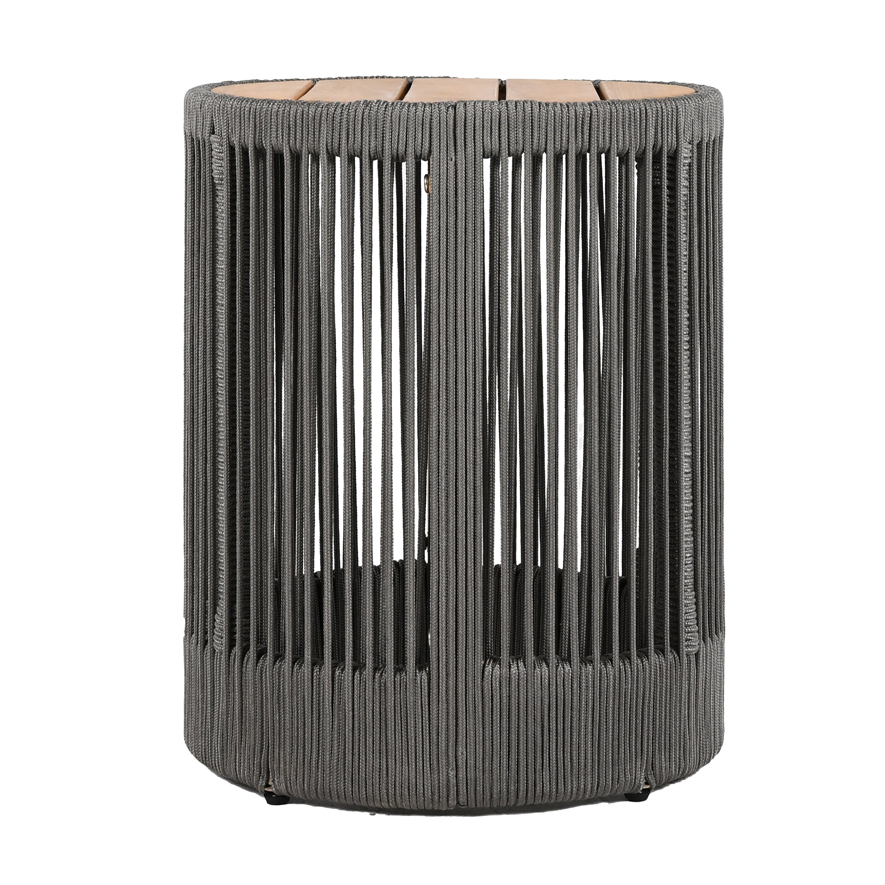 Sundara Outdoor Coffee & Side Table Set with Woven Rope Design
