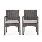 Cordoba Outdoor Wicker Dining Chairs, Set of 2