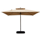 10'X10' Square Cantilever Umbrella with Center Pole, Base Not Included