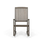 Muse Outdoor Acacia Rocking Chair with Slat Design
