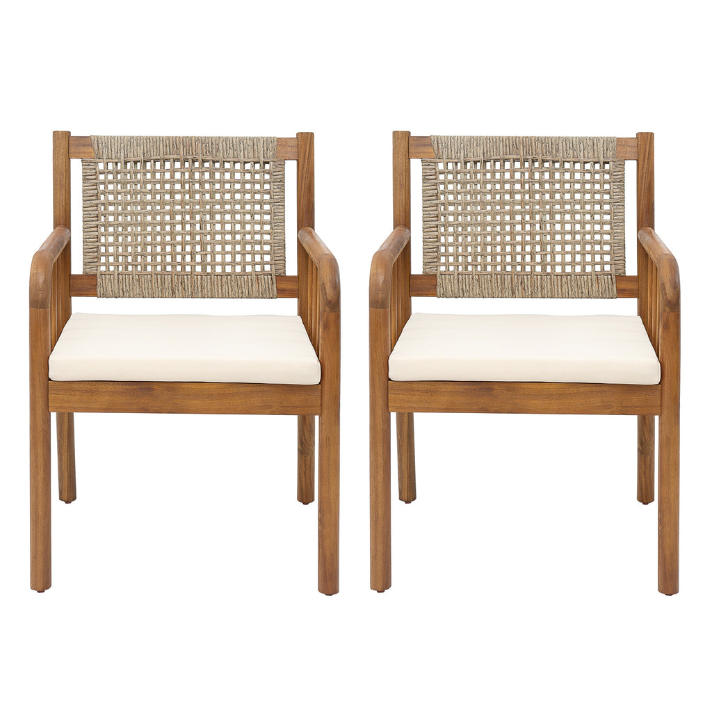 Porto Outdoor Dining Chairs, Set of 2