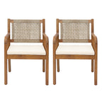 Porto Outdoor Dining Chairs, Set of 2