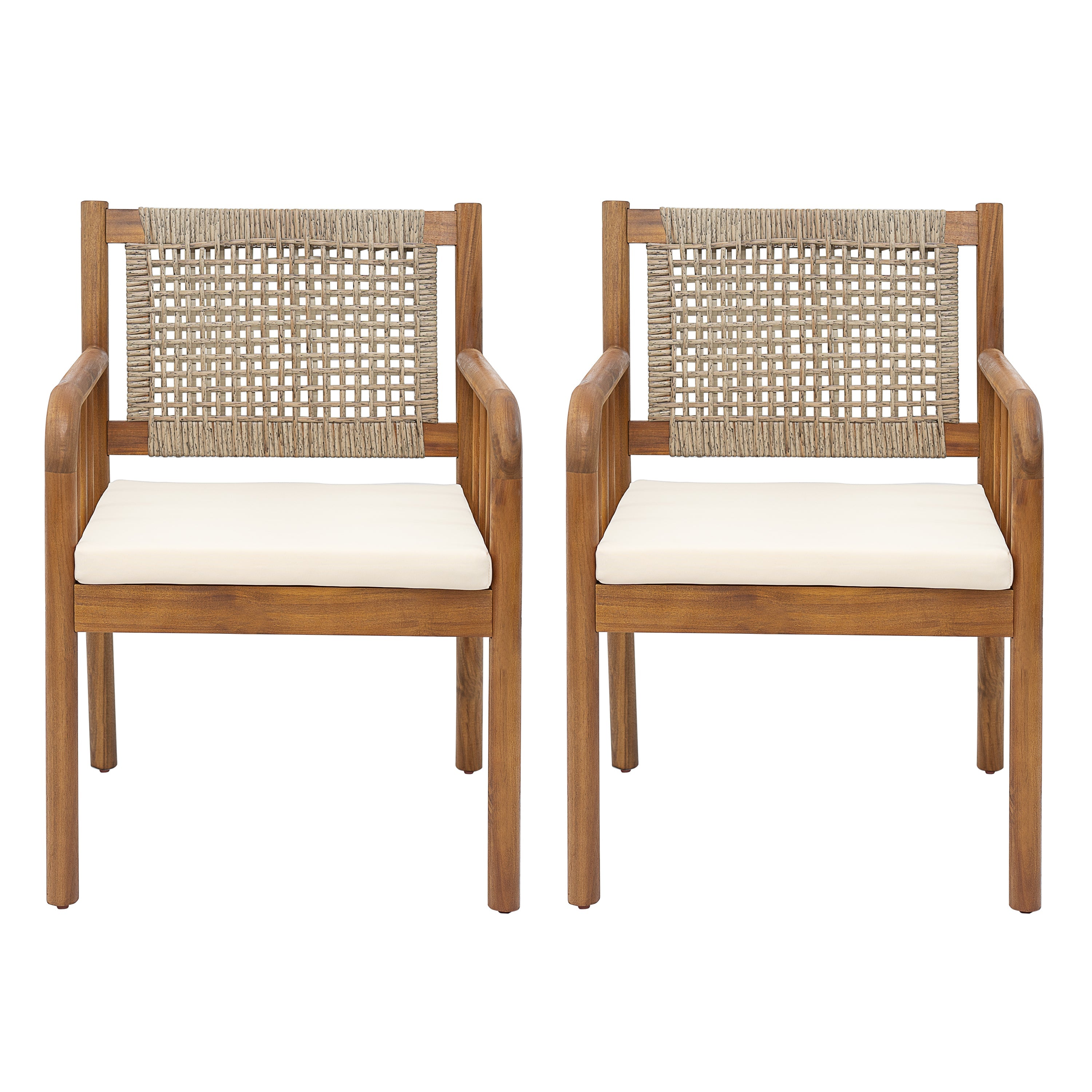 Porto Outdoor Dining Chairs, Set of 2