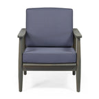 Ellsworth Outdoor Acacia Wood Club Chair