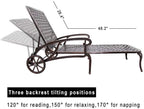 Aluminium Cast Lounge Chaise