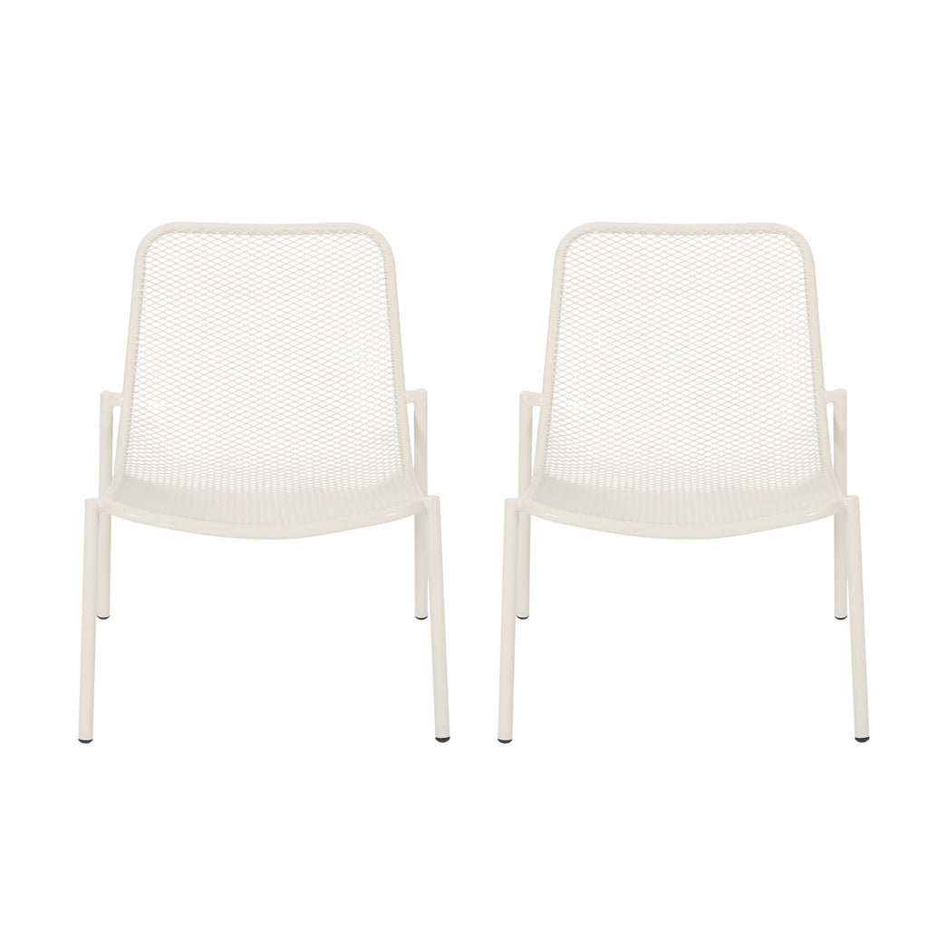 Kincaid Stackable Iron Chairs, Set of 2