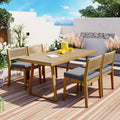 Outdoor Acacia Wood Dining Table Set