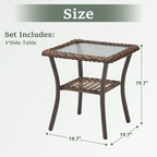 Marlowe Wicker Outdoor Side Table