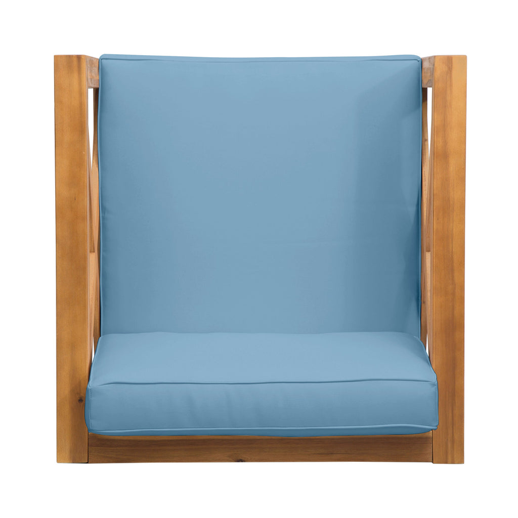 Brava Outdoor Club Chair with Water-Resistant Cushions