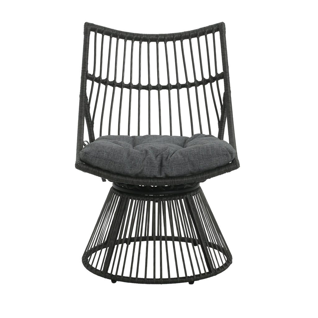 Strontianite 2-Piece Patio Set with Side Table and Wicker High Back Chair