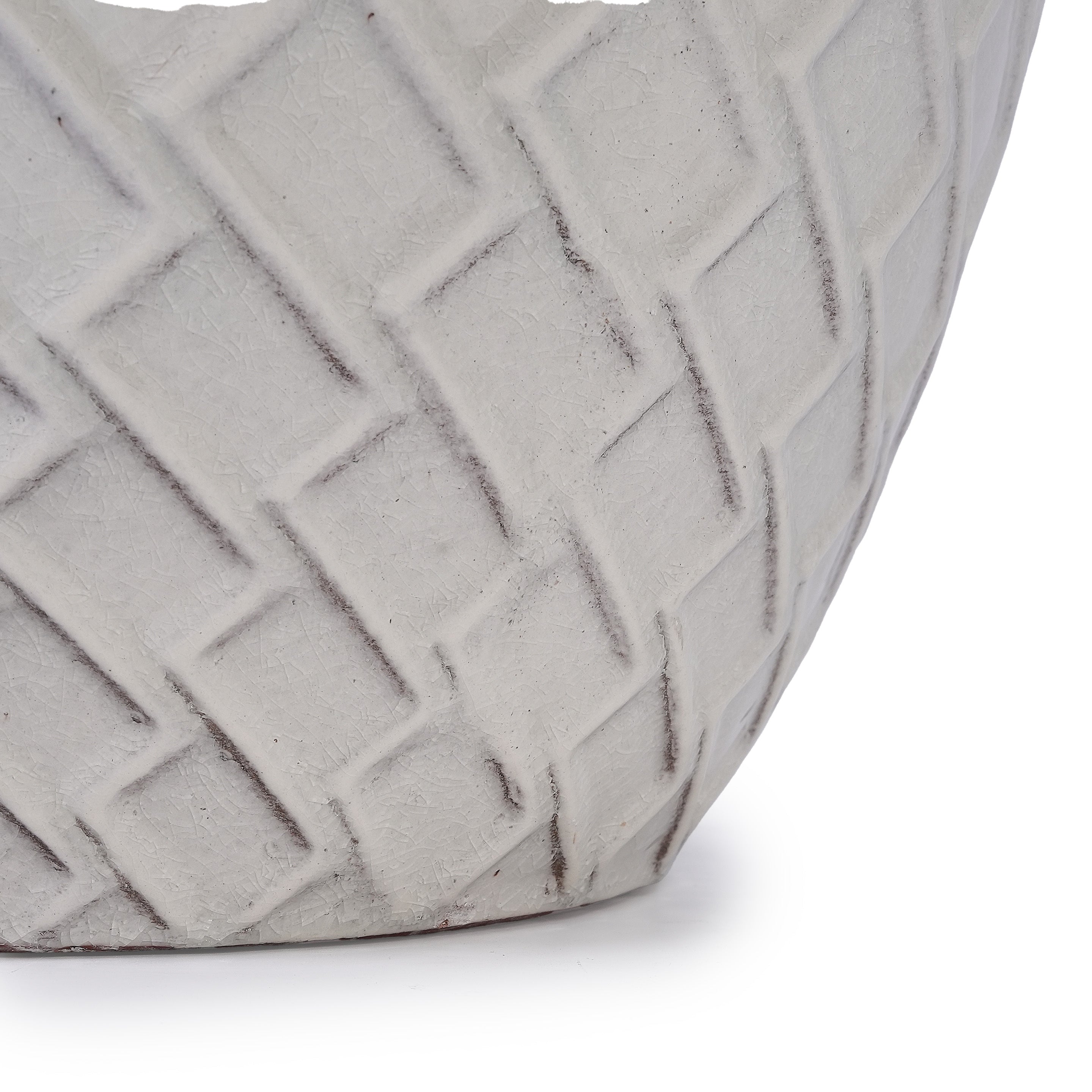 Elan Handmade White Ceramic Planter