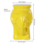 Orla Bohemian Elephant Ceramic Garden Stool