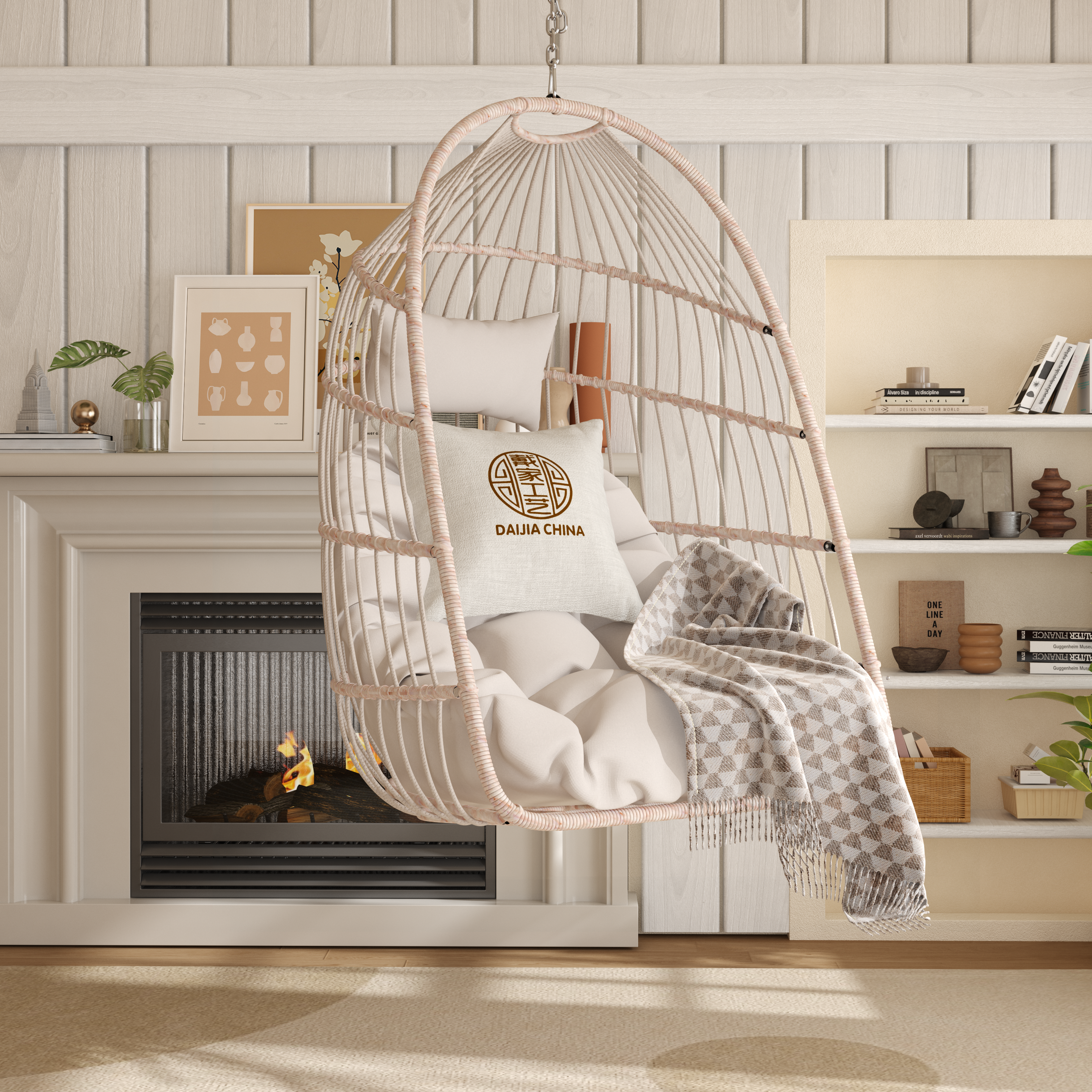 Folding Outdoor Egg Swing Chair