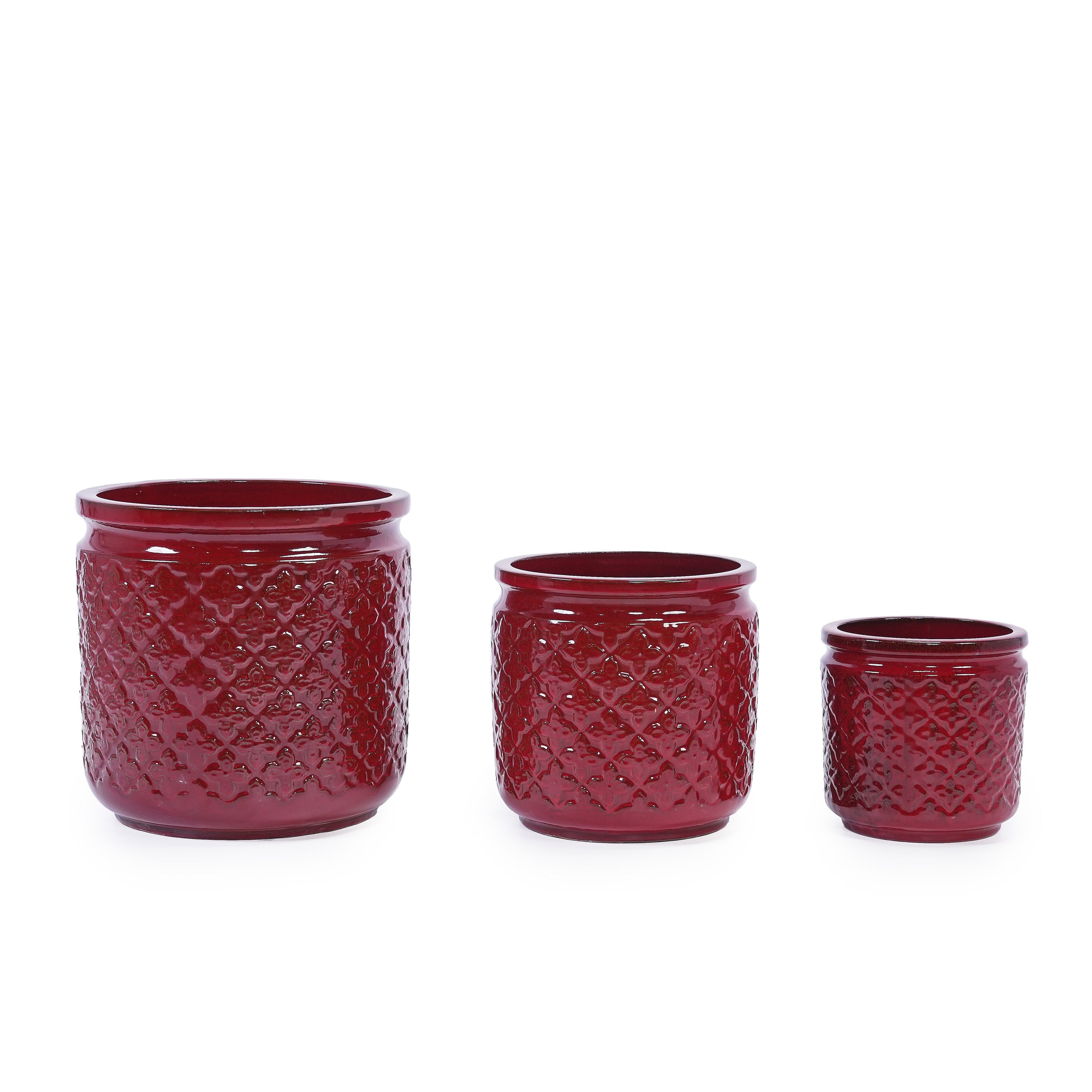 Rian Handmade Ceramic Flower Pot, Set of 3